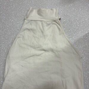 Free People Cream Knit Top